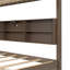 Grand lit superposé avec armoires de rangement et ports USB, couleur bois antique-1575481984