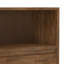 Bibliothèque basse Chase 30 "en bois d'acacia massif et métal avec tablettes ouvertes et structure en métal