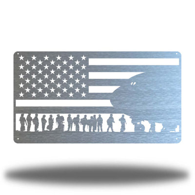 Farmhouse People Wall Decor on Metal