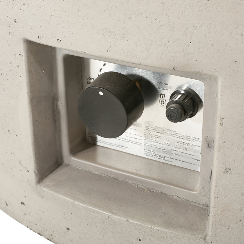 Pelle d'extérieur 50 000 en béton gris, Gris clair
