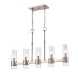 Luminaire suspendu cylindrique pour îlot de cuisine à 5 lumières Fieldsvale