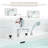 CASAINC Double Handle Deck Mounted Tub Faucet Trim with Handheld Shower