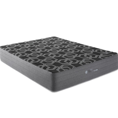 Grand matelas de 12 po, plateau en mousse lisse pour un sommeil moyen, housse de glace froide incluse, 2 po avec gel de cuivre, argent et graphite, meilleur soulagement de la circulation d'air, noyau robuste en HD, mousse, fabriqué à l'intérieur
