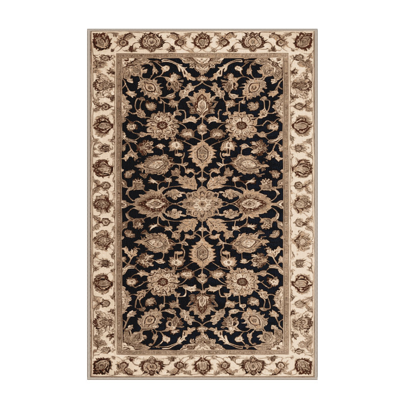 Machine Washable Persian Beige Area Rug, Rectangle 2' x 3'
