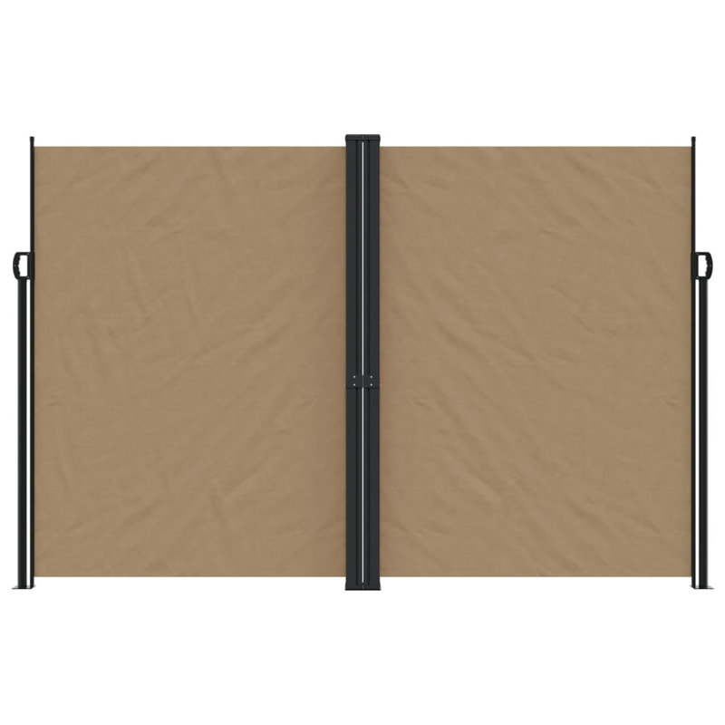 Auvent latéral rétractable Vidaxl anthracite, Taupe, H 86,6 po x l 393,7 po 