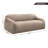 Roundhill Furniture Adell Polar Bear Faux Fur Upholstered Sofa-111995715