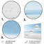 Minimalisme Beachside Serenity - Ensemble de décoration murale nautique et plage en métal