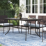 Aivo Rectangular Steel Outdoor Dining Table