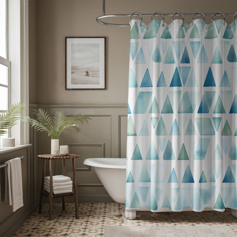 Tender Shape Patterns - Rideau de douche Premium, H 74 po x l 71 po