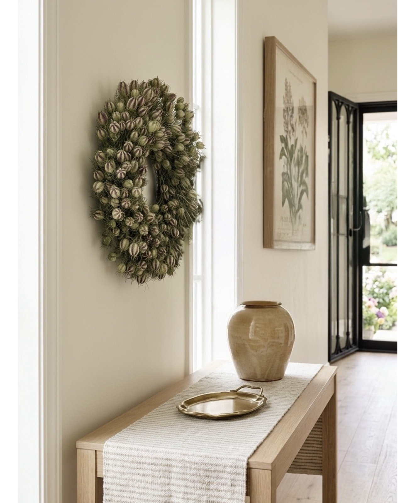 August Grove® 30" Handcrafted Wreath, 22" H x 22" W x 5" D