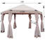 Pavillon de jardin d'extérieur escamotable 13 pi Structure en acier, crochets de rangement pour fêtes, événements, patio et jardin-112467262
