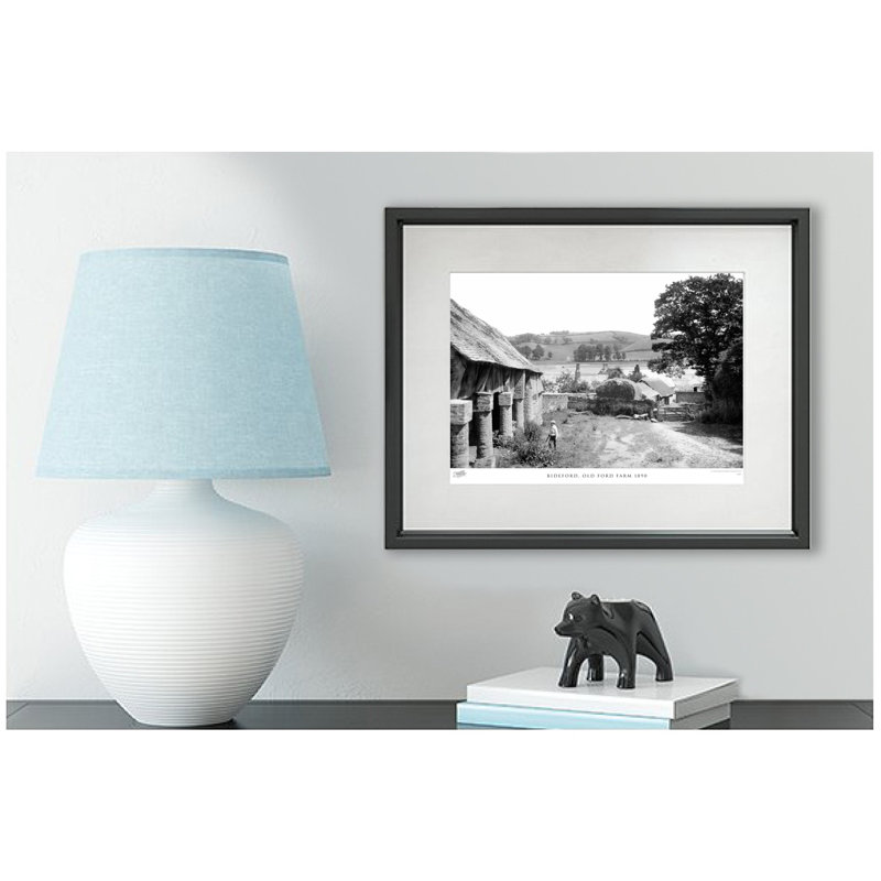 Bideford, Old Ford Farm 1890 - Single Picture Frame Print, 40cm H x 50cm W x 2.3cm D