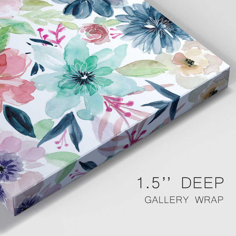 Cool and Serene - Peinture, H 27 po x l 18 po x P 1 po, Toile tendue