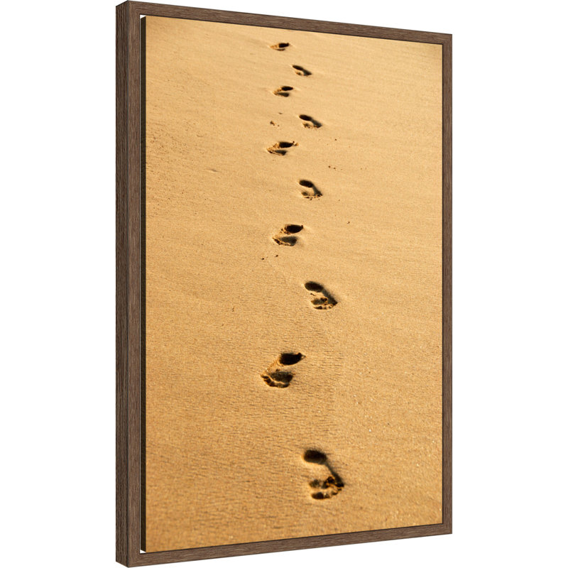 «Footprints», reproduction d'art sur toile encadrée