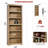 Farmhouse Bookcase with Adjustable Shelves, Floor Standing Open Display Storage Rack, Anti-Slip Design-522821313-522821314