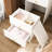 Compact 31 Dressing Table With Led Lighting, Hidden Stool, 4 Drawers & Storage Compartments - White Medium Density , Great For Bedroom And Makeup Adjustable , Padded Stool Open Wood