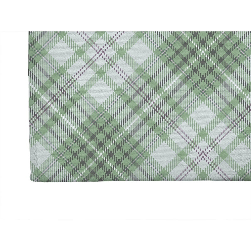 Chinny Tartan Non-Slip Outdoor Rug, Runner 2'6" x 8'