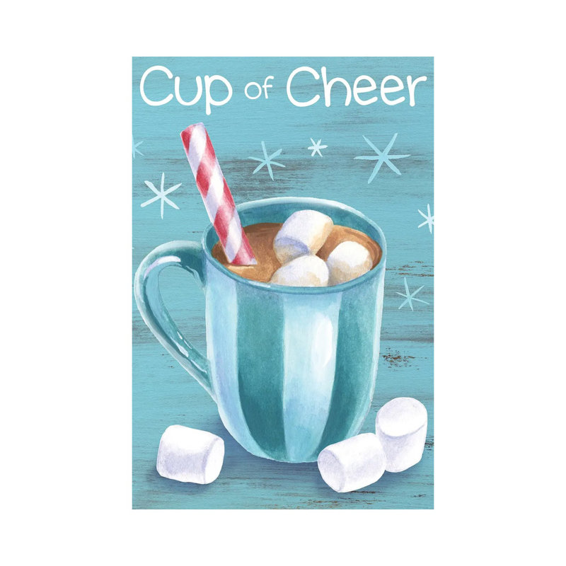 Menthe poivrée cacao I-Cup of Cheer par Kelsey Wilson, reproduction d’art, Pas de tapis, Toile tendue