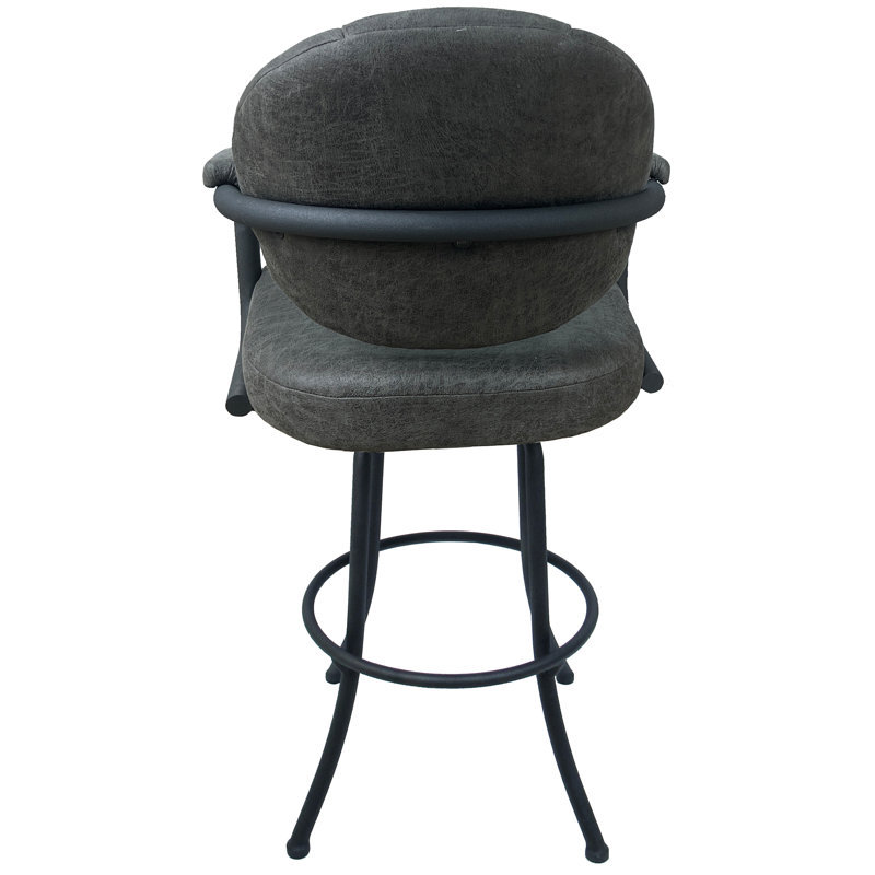 Comptoir pivotant, tabouret de bar et très grand Raddi, Gris foncé / Noir, Très haute (assise de 34 po de hauteur)