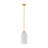 Isla Blanca 1-Light Pendant in Warm Brass by Breegan Jane