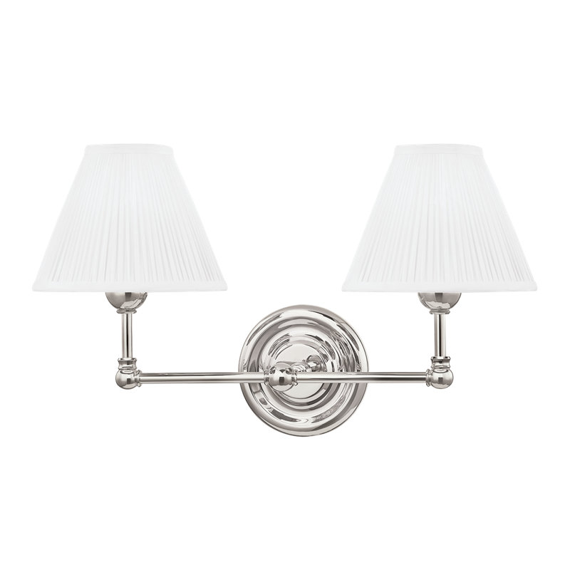 Classic No.1 Wall Sconce by Mark D. Sikes, Polished Nickel