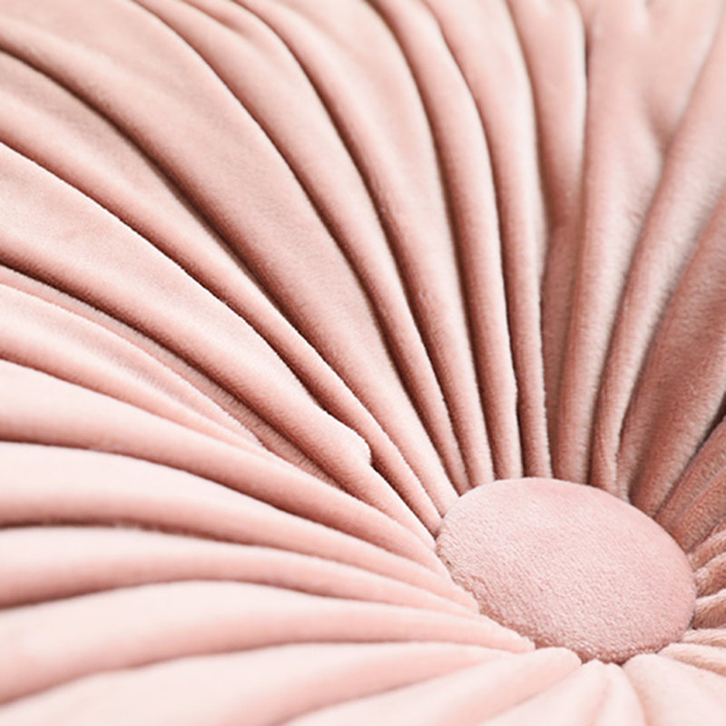 Lanajah Round Pillow Cover & Insert, Pink