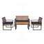 Ensemble de meubles de patio 4 pièces avec balcon et véranda-2072602708-2072602714