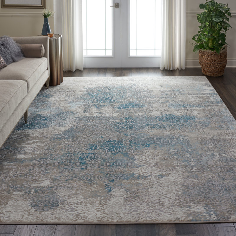 Tapis ivoire traditionnel Maren, Rectangle 9 pi 3 po x 12 pi 9 po
