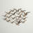 Metal Flying Flock Of Bird Gold Wall Decor