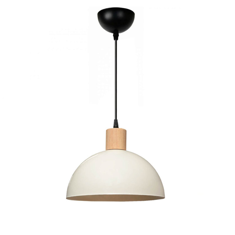 Lustre réglable crème, structure en métal, 9,8 po x 5,1 po | Hauteur: 7,9 à 39,4 pouces | Douille E27, 40 W maximum, ampoule non incluse | Conception élégante IP20 pour la salle à manger et les espaces de vie, solution d'éclairage de maison moderne