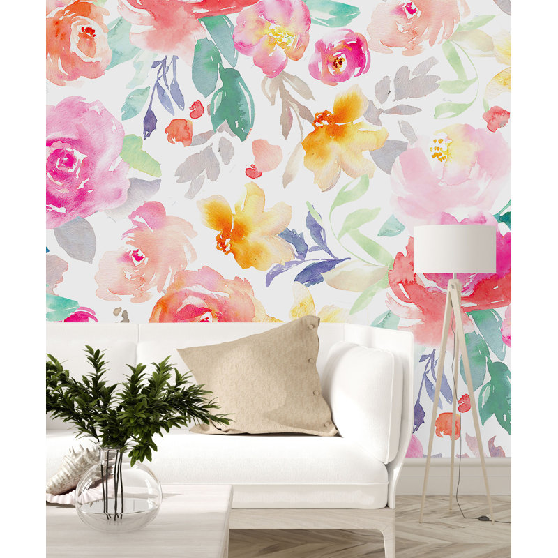 Murale fleurs, L 125 po x L 125 po
