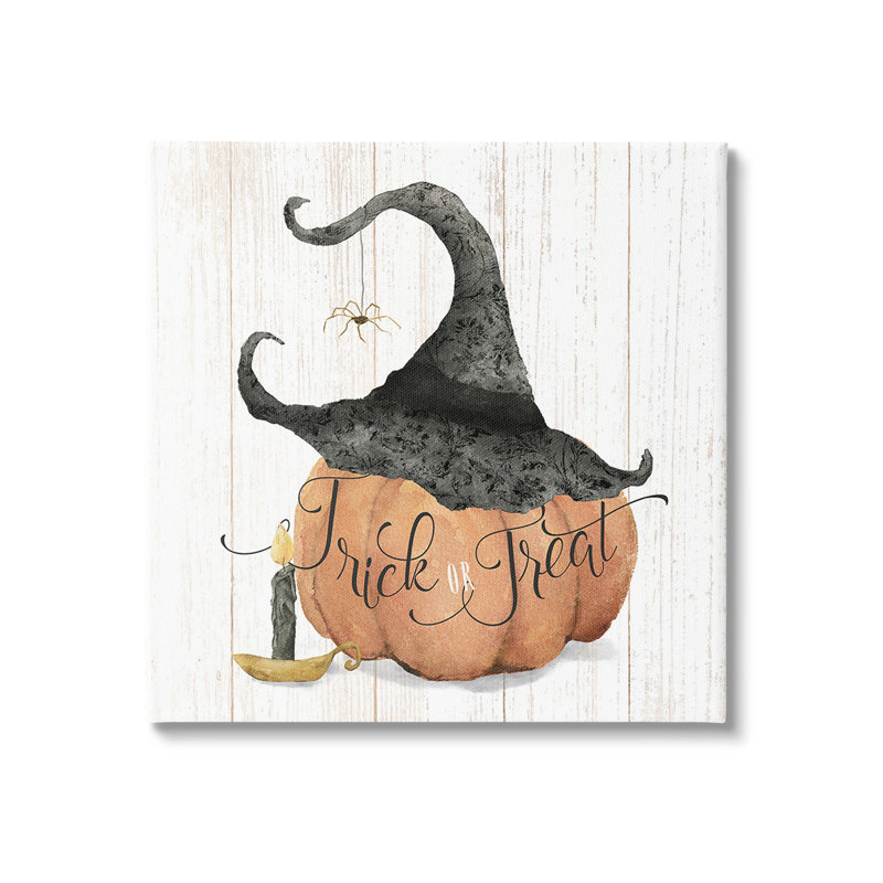 «Pumpkin And Witch Hat» par Deane Beesley sur, H 24 po x l 24 po x P 1,5 po