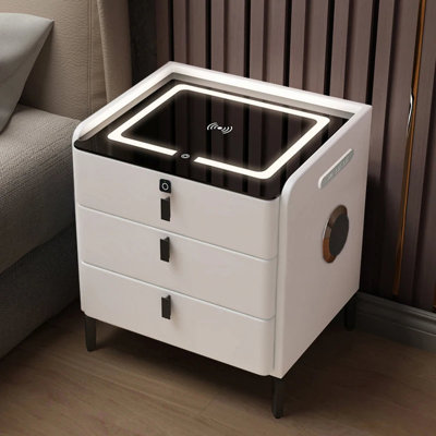 Chinmay Smart Console Nightstand Frames Cabinets Luxury