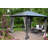 Kozyard Edward 10’x12‘ Polycarbonate Roof Hardtop Gazebo with Curtain and Mosquito Netting