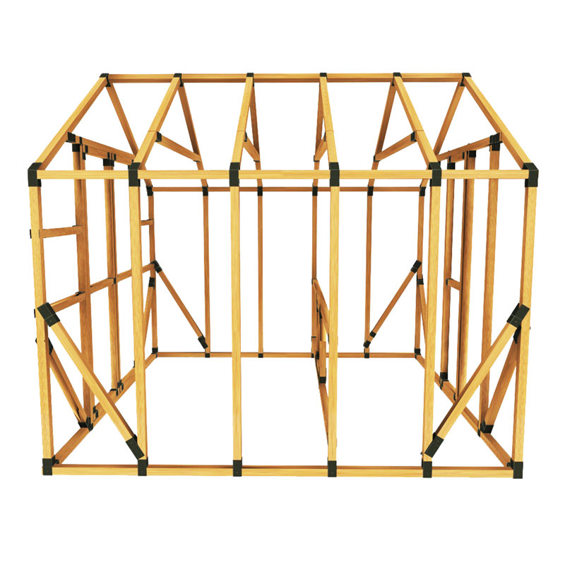 90 Square Feet Chicken Coop with Chicken Run For Up To 22 Chickens