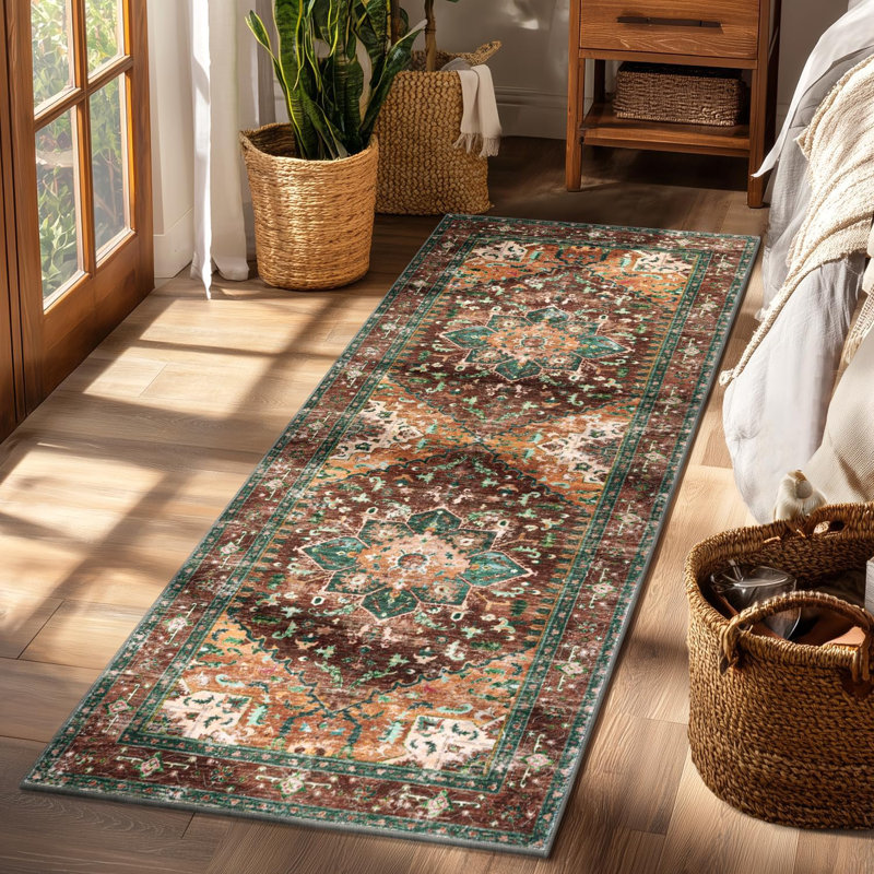 Tapis de couloir de cuisine Boho, Tapis de couloir 2 pi x 6 pi