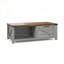 Table basse de 46 po avec tiroir et tablettes ouvertes