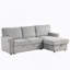 Canapé-lit modulaire Upholstery avec espace de rangement, port USB, 2 porte-gobelets