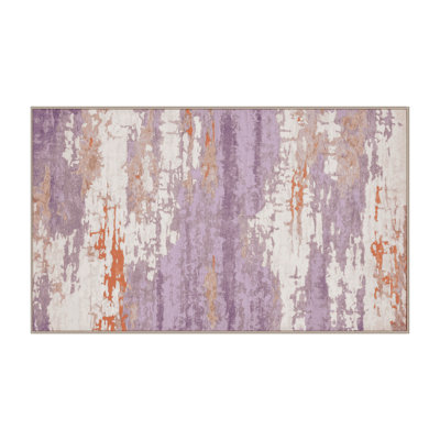 Machine Washable Beige Area Rug