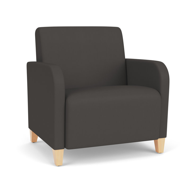 Fauteuil d'invité surdimensionné Siena, Natural, Gris anthracite Patriot Plus