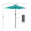 Parasol de marché lumineux 7,5 pi Atanase-2051477505-2051477504