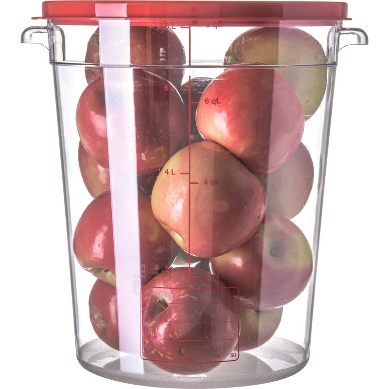 Carlisle Food Service Products 2 Gallons Circle Plastic Food Storage Container