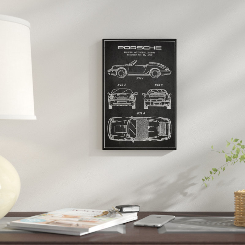 Reproduction d'art graphique sur toile gris, H 18 po x l 12 po x P 1,5 po, Toile tendue, Pas de tapis