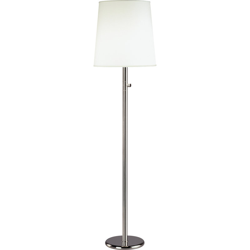 Buster Chica Floor Lamp, Polished Nickel, Fondine