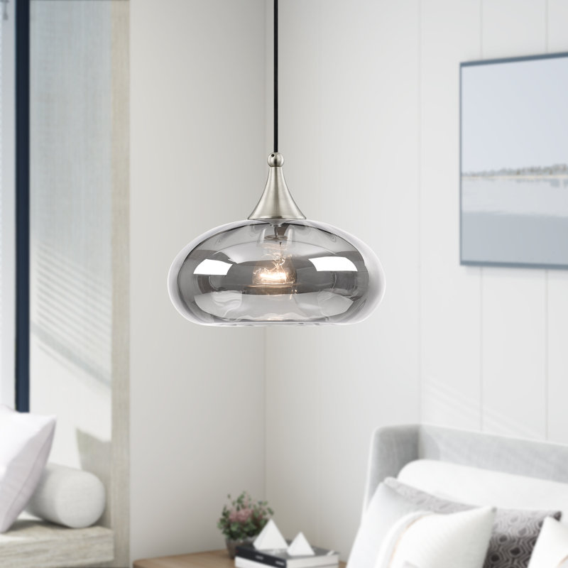 Luminaire suspendu en forme de goutte à 1 lumière Averly