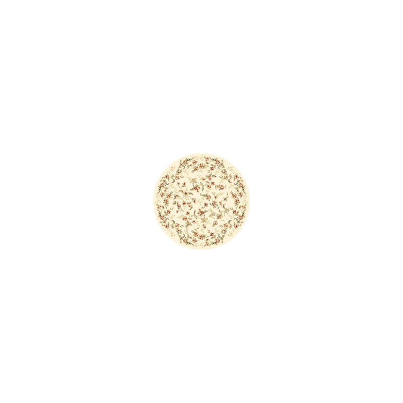 Carolane Performance Floral Rug, Round 8'