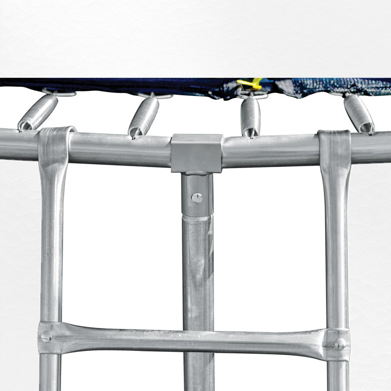 Trampoline ronde pour la cour de 16 pi avec enceinte sécuritaire, Vert / noir