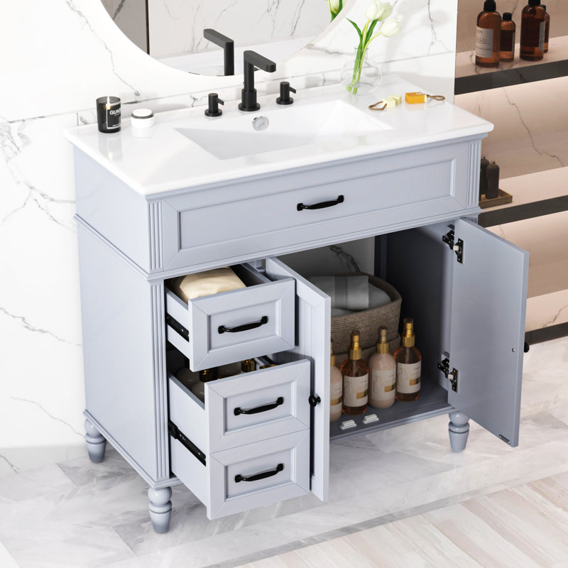 36" Bathroom Vanity With Sink