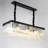 Geboe 6 - Light Crystal and Iron Dimmable Kitchen Island Square / Rectangle Chandelier