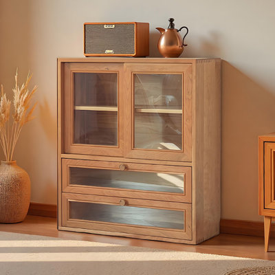 Bibliothèque moderne simple en bois massif